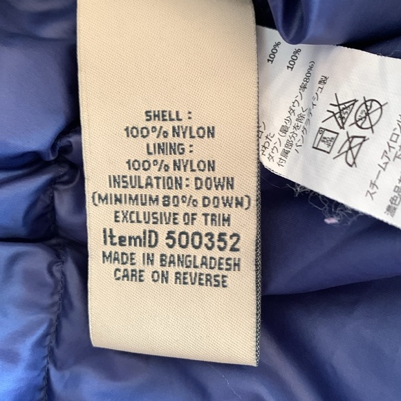L.L. Bean DownTek 800 Lightweight Down Puffer Coat  Blue Packable Jacket Size XL - Picture 10 of 14